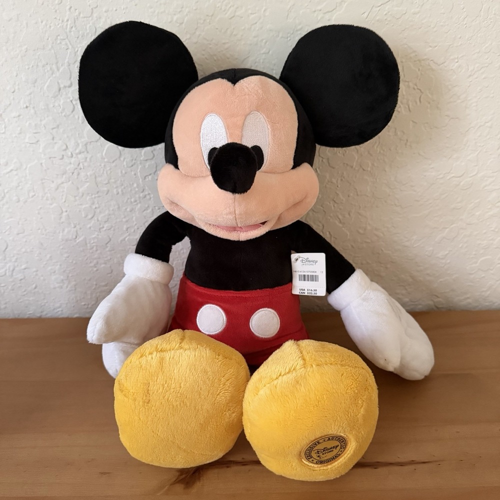 NEW Mickey Mouse Plush Stuffed Animal Disney Store Exclusive Classic NWT